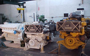 completed engines ready for installation
